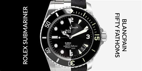 blancpain vs rolex|rolex 50 fathoms review.